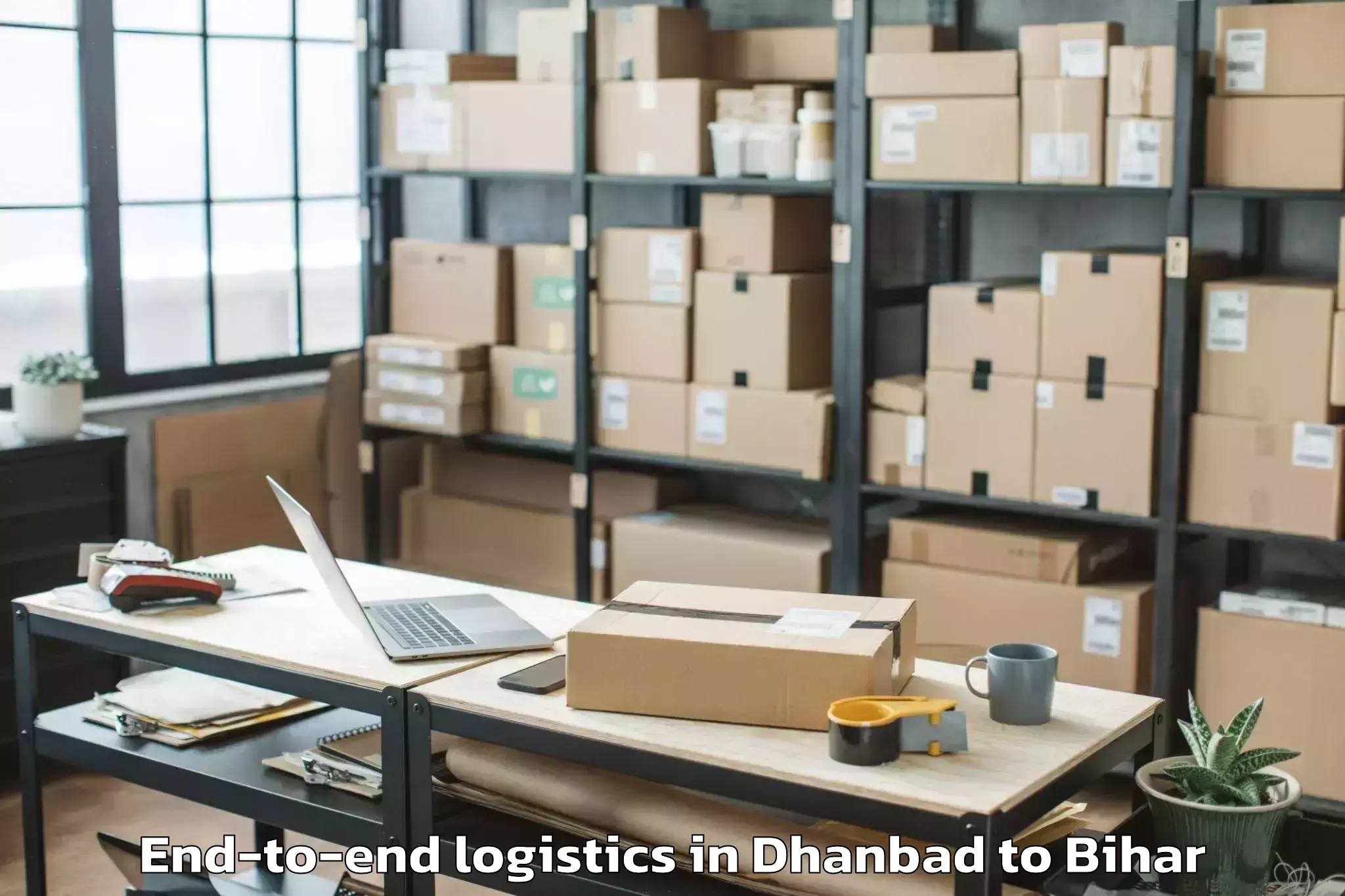 Hassle-Free Dhanbad to Laheriasarai End To End Logistics